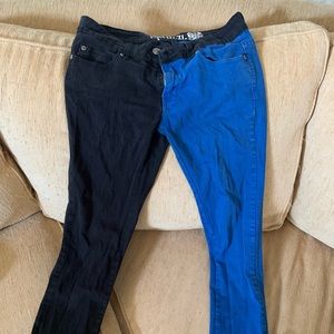 Half and half Jeans